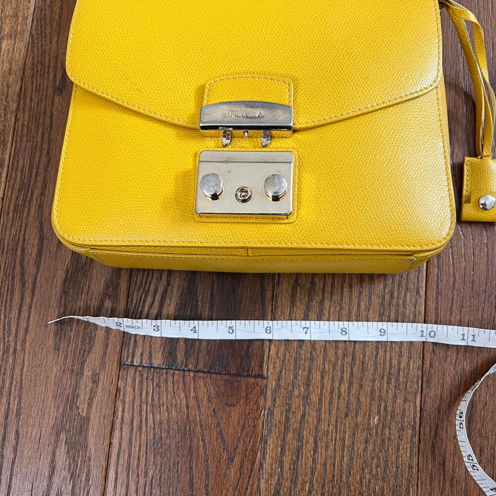 Furla Metropolis Yellow crossbody Bag Leather - Picture 14 of 16